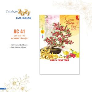 Lịch Bloc 2027 AC Mẫu AC41 (40 x 60 cm) Ấn Phẩm Quà Tết Ngân Hàng & Tài Chính VIP in logo doanh nghiệp quà tặng Tết tại Quà Tặng Ngân Hàng