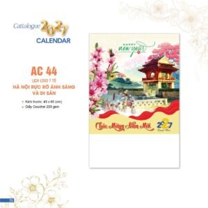 Lịch Bloc 2027 AC Mẫu AC44 (40 x 60 cm) Ấn Phẩm Quà Tết Ngân Hàng & Tài Chính VIP in logo doanh nghiệp quà tặng Tết tại Quà Tặng Ngân Hàng