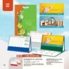 Lịch Bàn Chữ M (Có Note 52 Tuần) 2027 AH Mẫu AH52 (24 x 16cm) Ấn Phẩm Quà Tết Ngân Hàng & Tài Chính VIP in logo doanh nghiệp quà tặng Tết tại Quà Tặng Ngân Hàng
