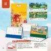 Lịch Bàn Chữ M (Có Note 52 Tuần) 2027 AH Mẫu AH54 (24 x 16cm) Ấn Phẩm Quà Tết Ngân Hàng & Tài Chính VIP in logo doanh nghiệp quà tặng Tết tại Quà Tặng Ngân Hàng