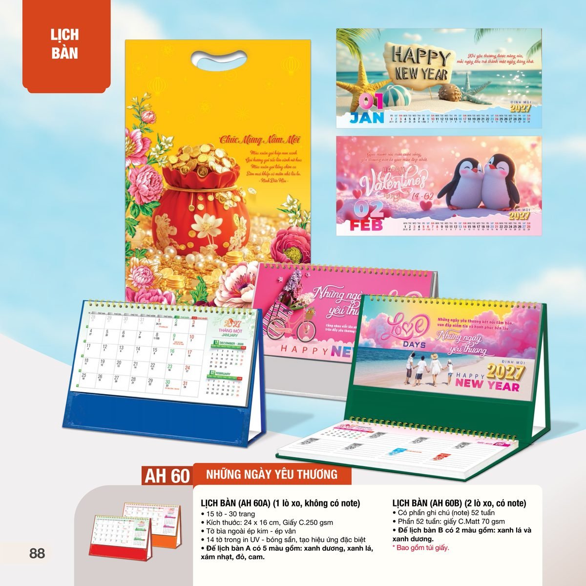 Lịch Bàn Chữ M (Có Note 52 Tuần) 2027 AH Mẫu AH60 (24 x 16cm) Ấn Phẩm Quà Tết Ngân Hàng & Tài Chính VIP Lịch Bàn Chữ M (Có Note 52 Tuần) 2027 AH Mẫu AH60 (24 x 16cm) Ấn Phẩm Quà Tết Ngân Hàng & Tài Chính VIP in logo doanh nghiệp quà tặng Tết tại Quà Tặng Ngân Hàng