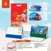 Lịch Bàn Chữ M (Có Note 52 Tuần) 2027 AH Mẫu AH65 (24 x 16cm) Ấn Phẩm Quà Tết Ngân Hàng & Tài Chính VIP in logo doanh nghiệp quà tặng Tết tại Quà Tặng Ngân Hàng