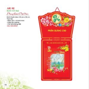 Lịch Bloc 2027 AK Mẫu AK02 (29 x 41 cm) Ấn Phẩm Quà Tết Ngân Hàng & Tài Chính VIP in logo doanh nghiệp quà tặng Tết tại Quà Tặng Ngân Hàng