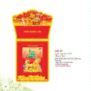 Lịch Bloc Đại Đặc Biệt 2027 AK Mẫu AK07 (29 x 41 cm) Ấn Phẩm Quà Tết Ngân Hàng & Tài Chính VIP in logo doanh nghiệp quà tặng Tết tại Quà Tặng Ngân Hàng