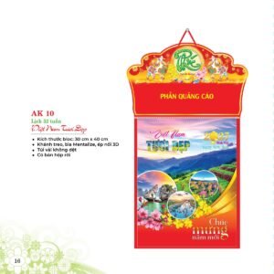 Lịch 52 Tuần 2027 AK Mẫu AK10 (28  x  202 cm) Ấn Phẩm Quà Tết Ngân Hàng & Tài Chính VIP in logo doanh nghiệp quà tặng Tết tại Quà Tặng Ngân Hàng