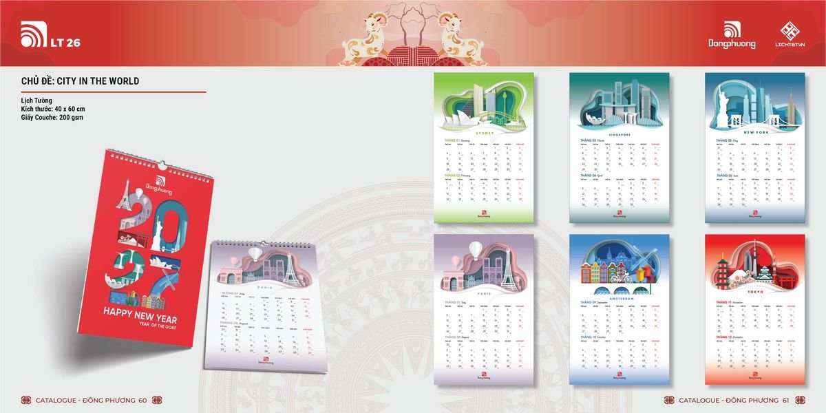 Lịch Bloc ĐP 2027 DP29 Ấn Phẩm Quà Tết Ngân Hàng & Tài Chính VIP