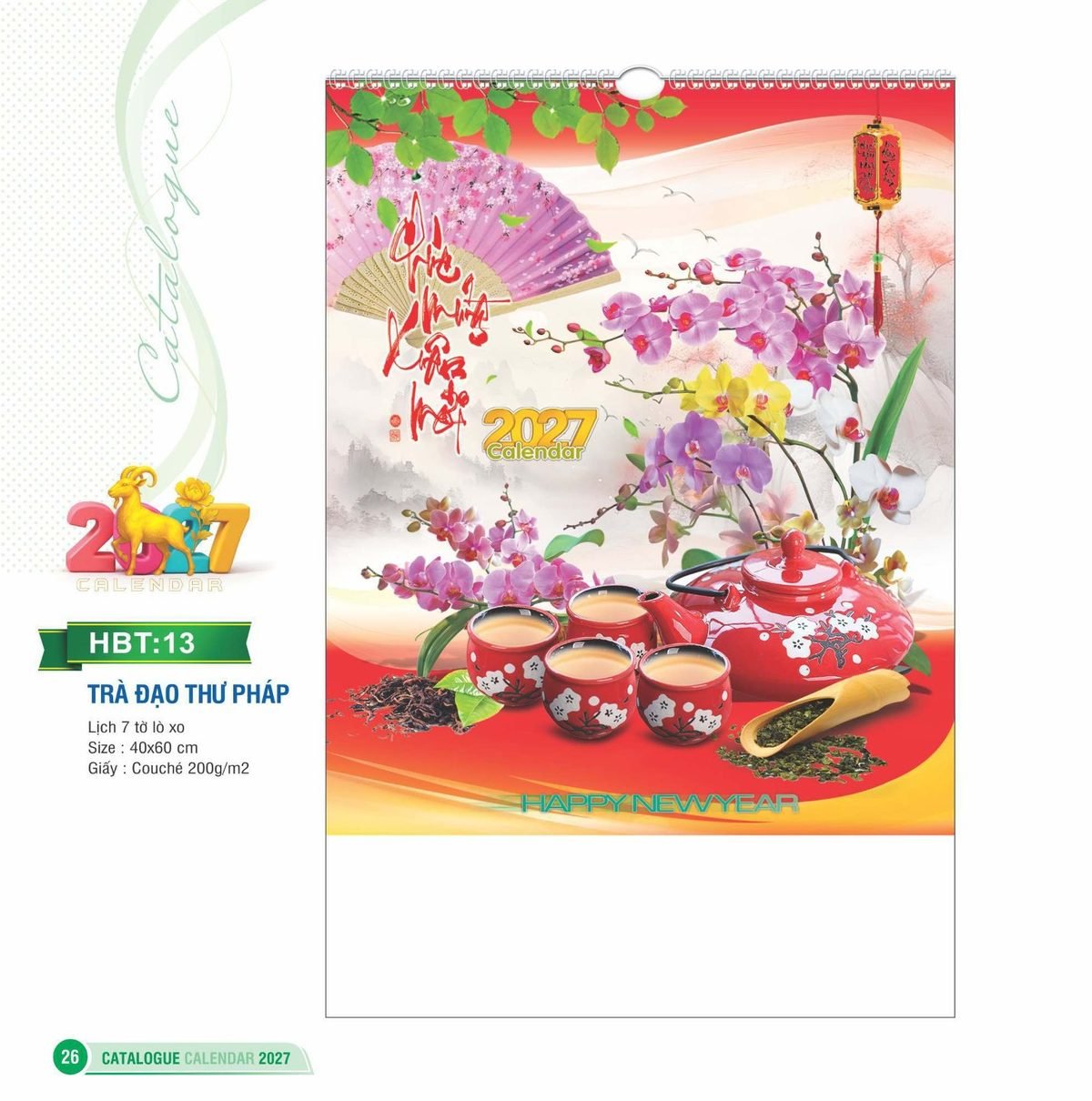 Lịch Treo Tường Lò Xo 2027 HBT Mẫu HBT13 (40 x 60cm) Ấn Phẩm Quà Tết Ngân Hàng & Tài Chính VIP Lịch Treo Tường Lò Xo 2027 HBT Mẫu HBT13 (40 x 60cm) Ấn Phẩm Quà Tết Ngân Hàng & Tài Chính VIP in logo doanh nghiệp quà tặng Tết tại Quà Tặng Ngân Hàng