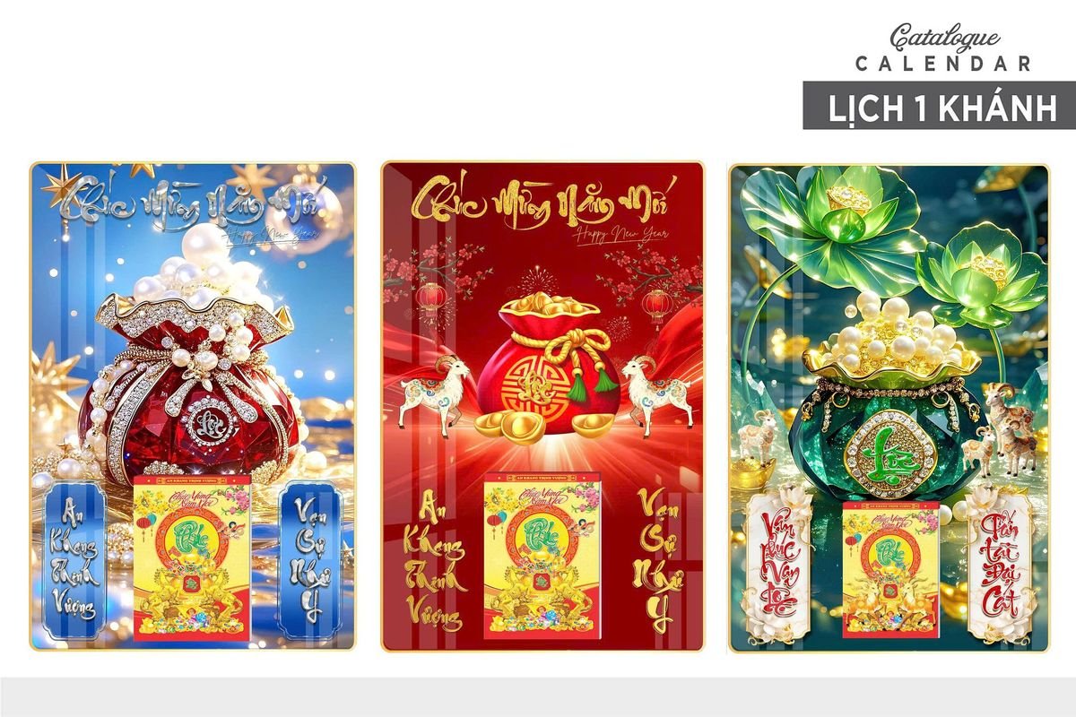 Lịch Gỗ Lamina Cao Cấp 40x60cm 2027 LM406_024 - Quà Tặng Ngân Hàng