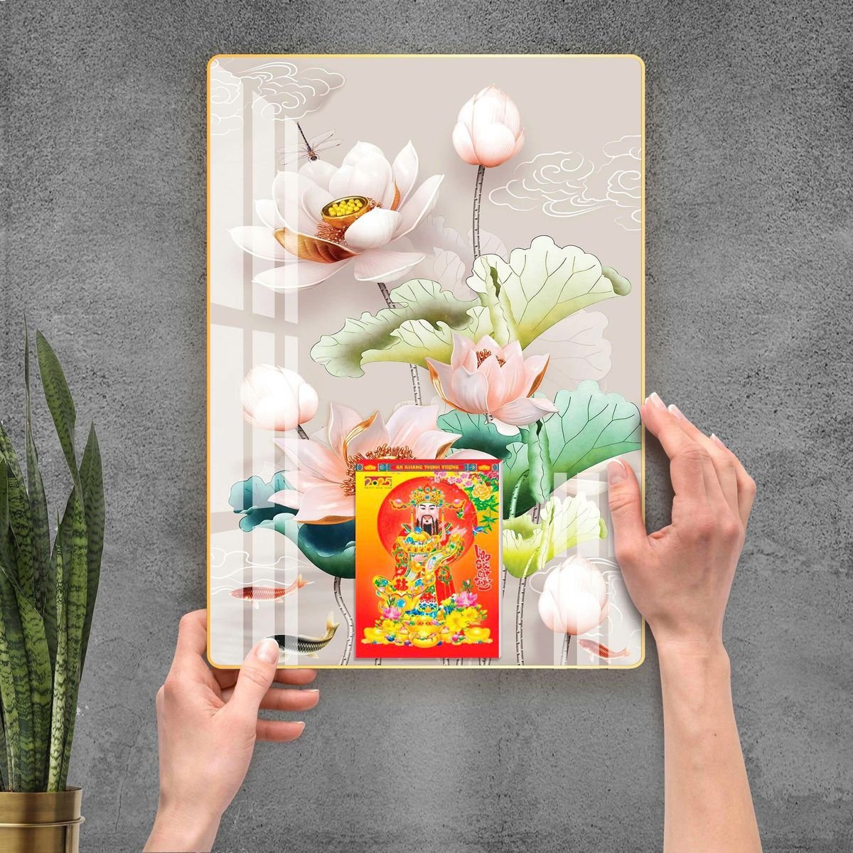 Lịch Gỗ Lamina Cao Cấp 40x60cm 2027 LM406_092 - Quà Tặng Ngân Hàng