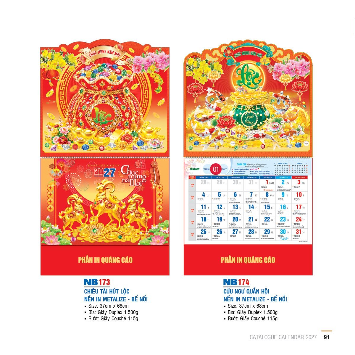 Lịch Bìa Treo 2027 NB Mẫu NB173 (29 x 41 cm) Ấn Phẩm Quà Tết Ngân Hàng & Tài Chính VIP Lịch Bìa Treo 2027 NB Mẫu NB173 (29 x 41 cm) Ấn Phẩm Quà Tết Ngân Hàng & Tài Chính VIP in logo doanh nghiệp quà tặng Tết tại Quà Tặng Ngân Hàng