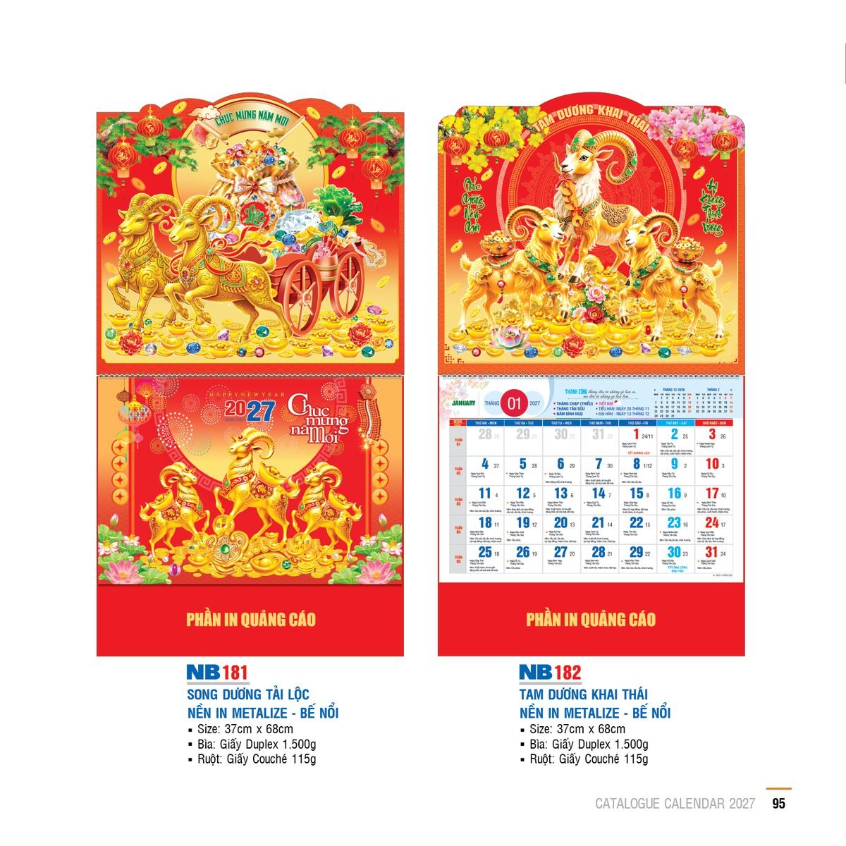 Lịch Bìa Treo 2027 NB Mẫu NB181 (29 x 41 cm) Ấn Phẩm Quà Tết Ngân Hàng & Tài Chính VIP Lịch Bìa Treo 2027 NB Mẫu NB181 (29 x 41 cm) Ấn Phẩm Quà Tết Ngân Hàng & Tài Chính VIP in logo doanh nghiệp quà tặng Tết tại Quà Tặng Ngân Hàng