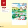 Lịch Treo Tường Lò Xo 2027 NHA Mẫu NHA80 (40 x 60cm) Ấn Phẩm Quà Tết Ngân Hàng & Tài Chính VIP in logo doanh nghiệp quà tặng Tết tại Quà Tặng Ngân Hàng