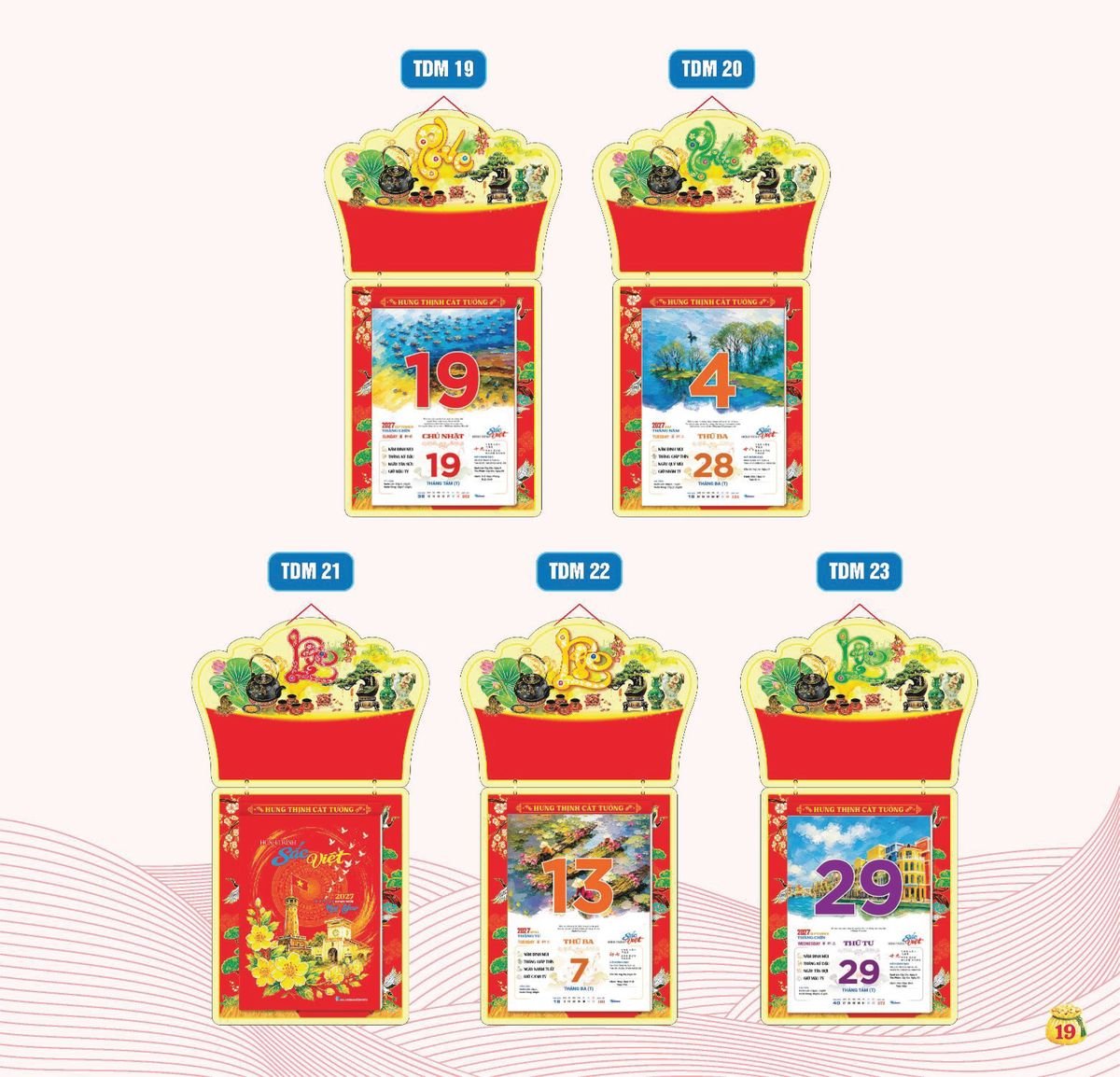Lịch Bloc Siêu Cực Đại 2027 TDM16 Ấn Phẩm Quà Tết Ngân Hàng & Tài Chính VIP