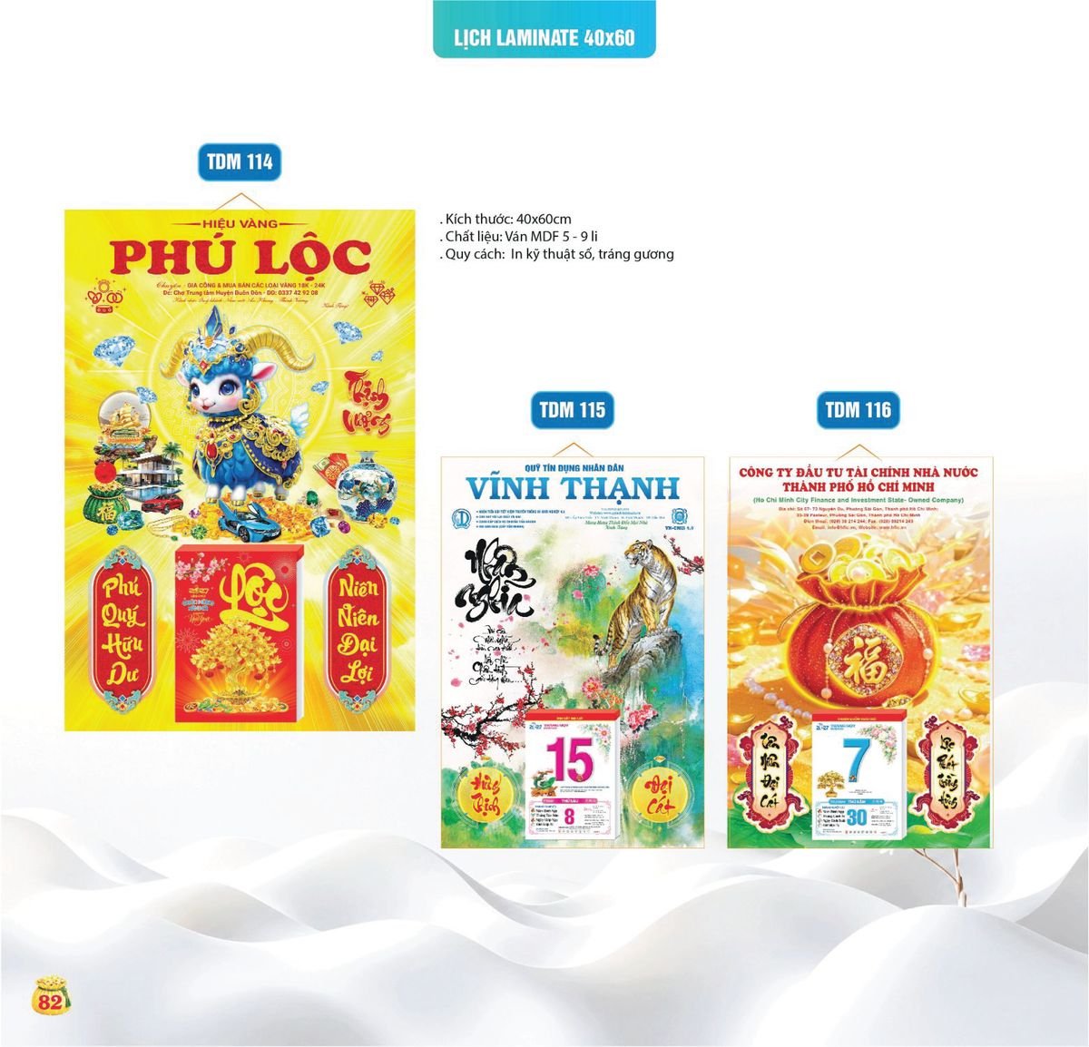 Lịch Bloc Siêu Cực Đại 2027 TDM79 Ấn Phẩm Quà Tết Ngân Hàng & Tài Chính VIP