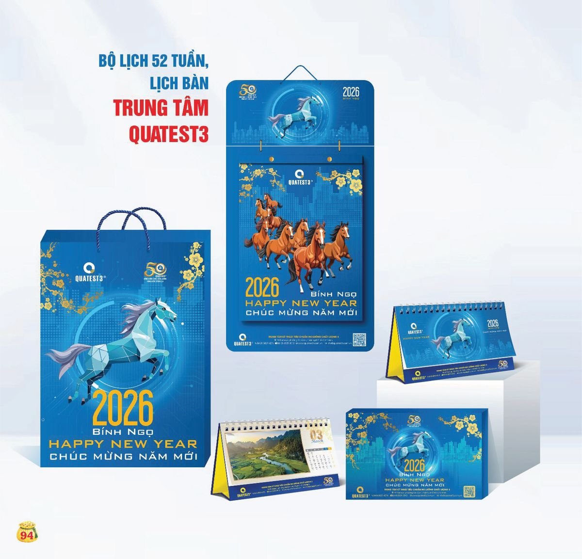 Lịch Bloc Siêu Cực Đại 2027 TDM91 Ấn Phẩm Quà Tết Ngân Hàng & Tài Chính VIP