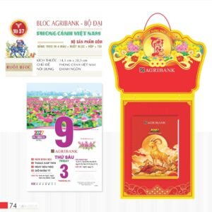 Lịch Bloc 2027 TD Mẫu TD37 (29 x 41 cm) Ấn Phẩm Quà Tết Ngân Hàng & Tài Chính VIP in logo doanh nghiệp quà tặng Tết tại Quà Tặng Ngân Hàng