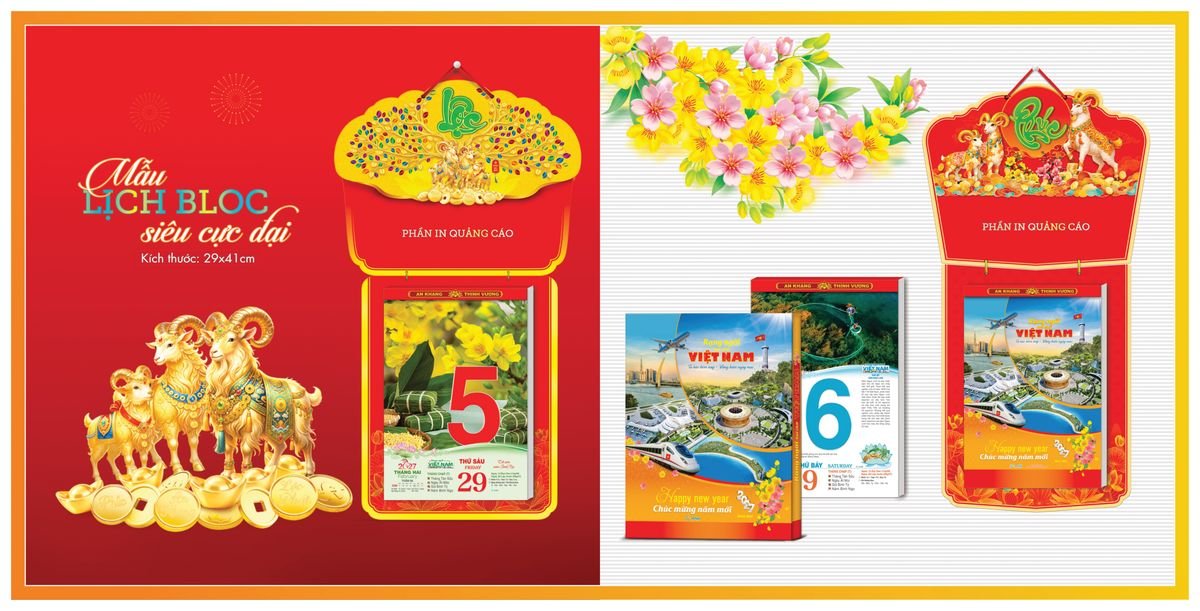 Lịch Bloc TPN 2027 TPNBLOC06 Ấn Phẩm Quà Tết Ngân Hàng & Tài Chính VIP
