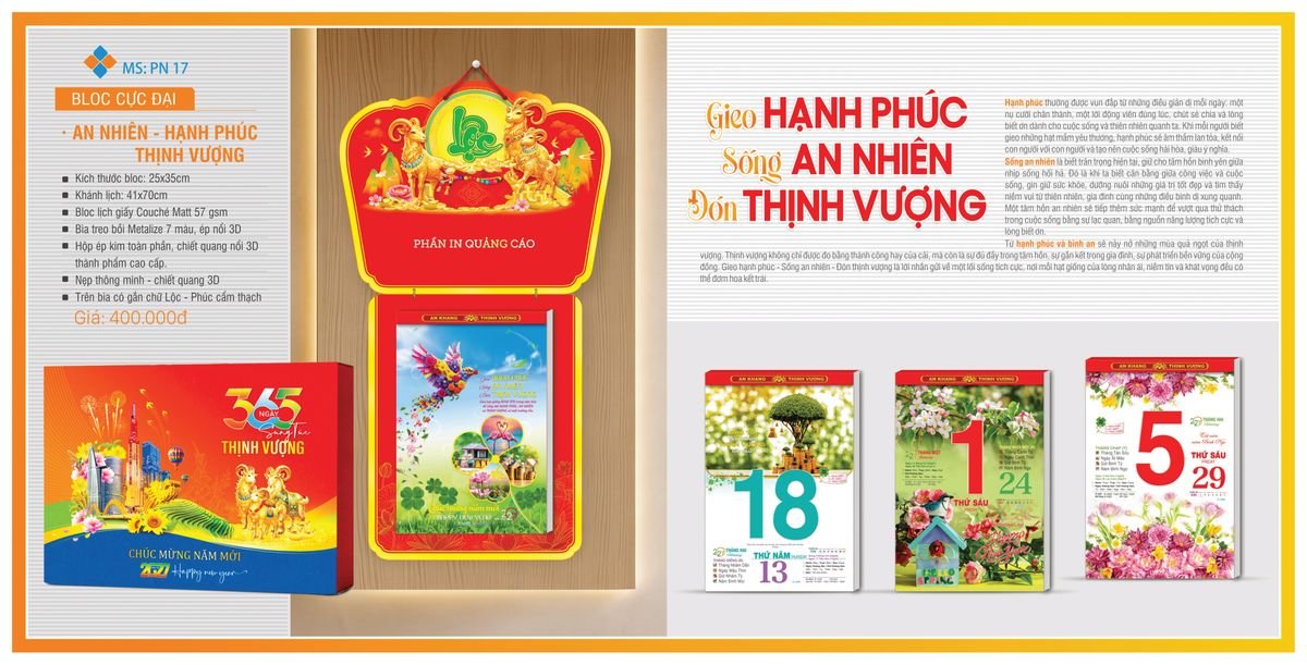 Lịch Bloc TPN 2027 TPNBLOC20 Ấn Phẩm Quà Tết Ngân Hàng & Tài Chính VIP
