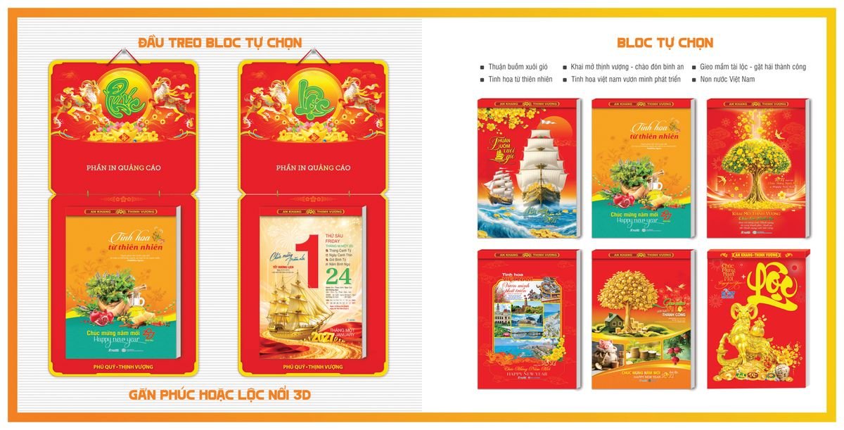 Lịch Bloc TPN 2027 TPNBLOC50 Ấn Phẩm Quà Tết Ngân Hàng & Tài Chính VIP