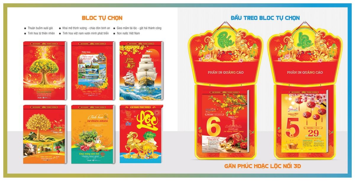 Lịch Bloc TPN 2027 TPNBLOC52 Ấn Phẩm Quà Tết Ngân Hàng & Tài Chính VIP