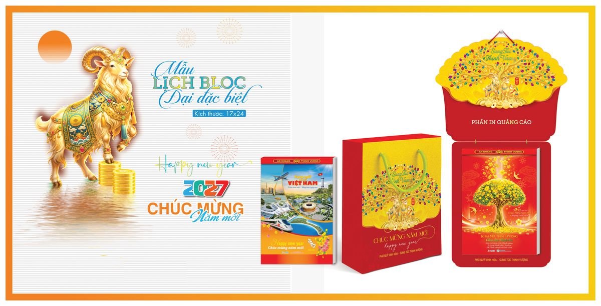 Lịch Bloc TPN 2027 TPNBLOC53 Ấn Phẩm Quà Tết Ngân Hàng & Tài Chính VIP