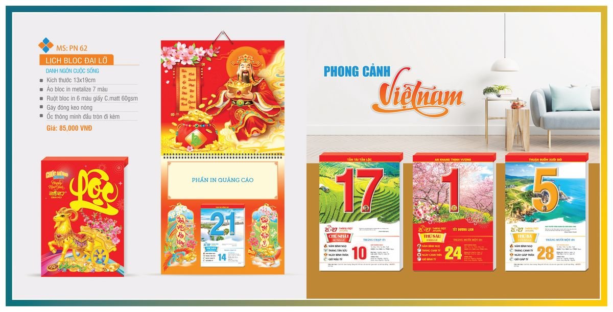 Lịch Bloc TPN 2027 TPNBLOC69 Ấn Phẩm Quà Tết Ngân Hàng & Tài Chính VIP