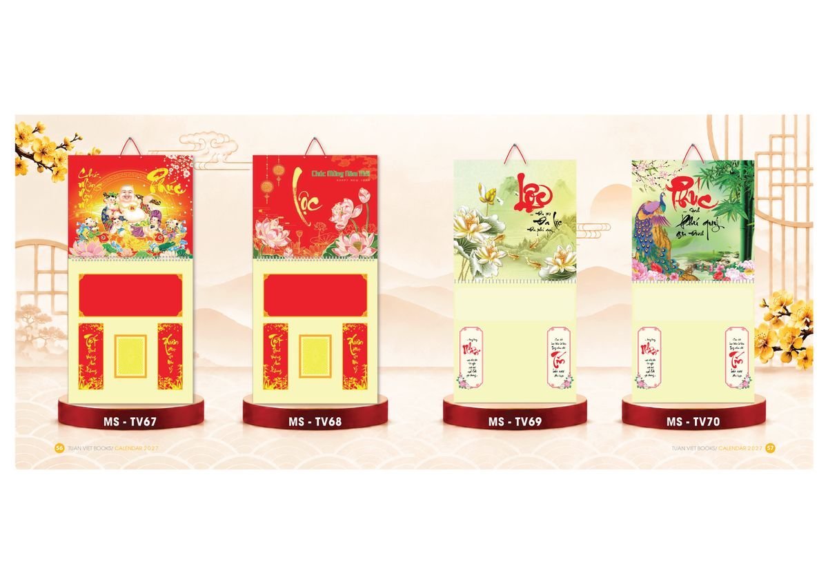 Lịch Để Bàn TV 2027 TV29 Ấn Phẩm Quà Tết Ngân Hàng & Tài Chính VIP