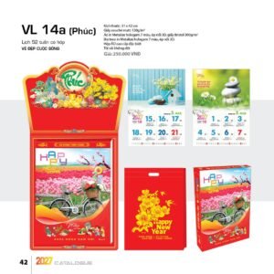 Lịch 52 Tuần 2027 VL Mẫu VL15 (31 x 42 cm) Ấn Phẩm Quà Tết Ngân Hàng & Tài Chính VIP in logo doanh nghiệp quà tặng Tết tại Quà Tặng Ngân Hàng