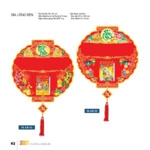 Lịch Bìa Treo 2027 VL Mẫu VLBD (40 x 60cm) Ấn Phẩm Quà Tết Ngân Hàng & Tài Chính VIP in logo doanh nghiệp quà tặng Tết tại Quà Tặng Ngân Hàng