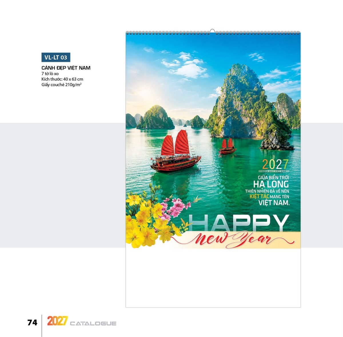 Lịch Bloc 2027 VL Mẫu VLLT03 - Cảnh Đẹp Việt Nam (40 x 63cm) Ấn Phẩm Quà Tết Ngân Hàng & Tài Chính VIP Lịch Bloc 2027 VL Mẫu VLLT03 - Cảnh Đẹp Việt Nam (40 x 63cm) Ấn Phẩm Quà Tết Ngân Hàng & Tài Chính VIP in logo doanh nghiệp quà tặng Tết tại Quà Tặng Ngân Hàng
