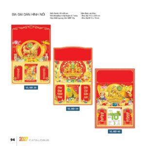 Lịch Bìa Treo 2027 VL Mẫu VLST (40 x 60cm) Ấn Phẩm Quà Tết Ngân Hàng & Tài Chính VIP in logo doanh nghiệp quà tặng Tết tại Quà Tặng Ngân Hàng